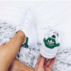 ADIDAS STAN SMITH GREEN WHITE SZ 4.5 YOUTH